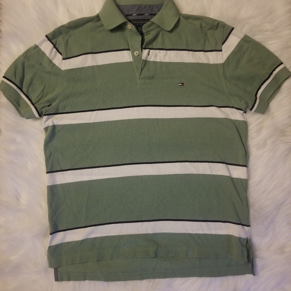 Mens tommy hilfiger polo tee shirt sz sm